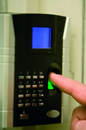Photo of an access control system